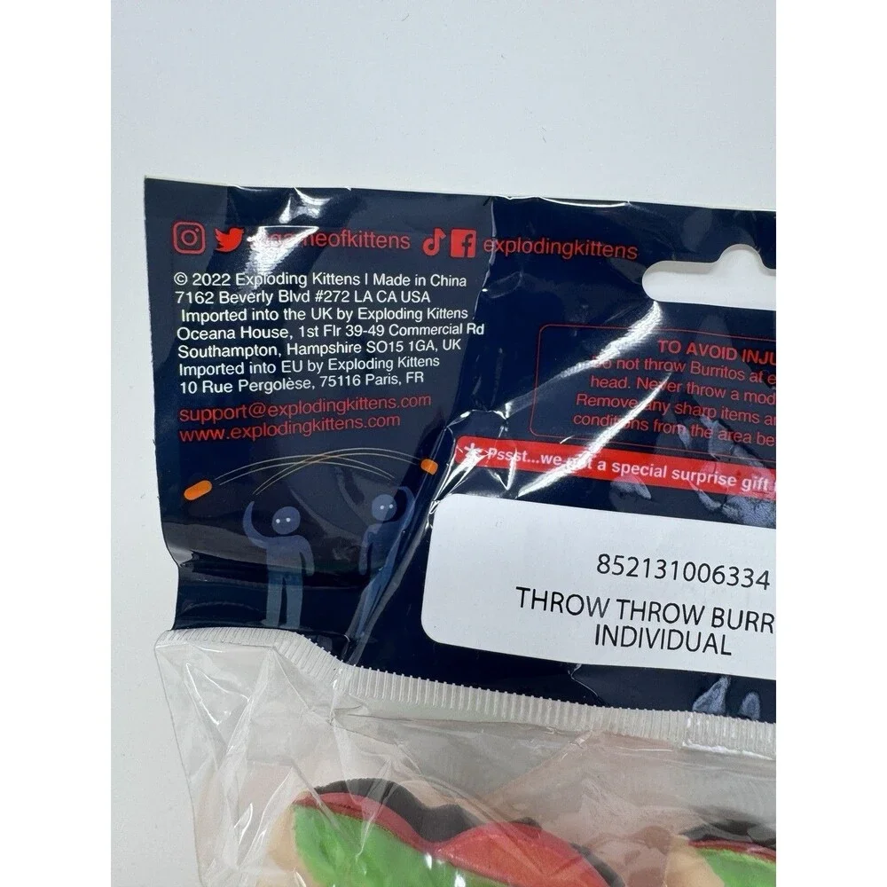 Throw Throw Burrito Battle Pack Replacement Burritos Exploding Kittens NEW!